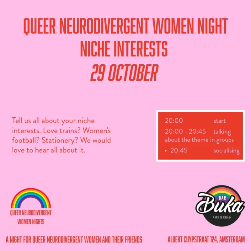 Queer Neurodivergent Women Night