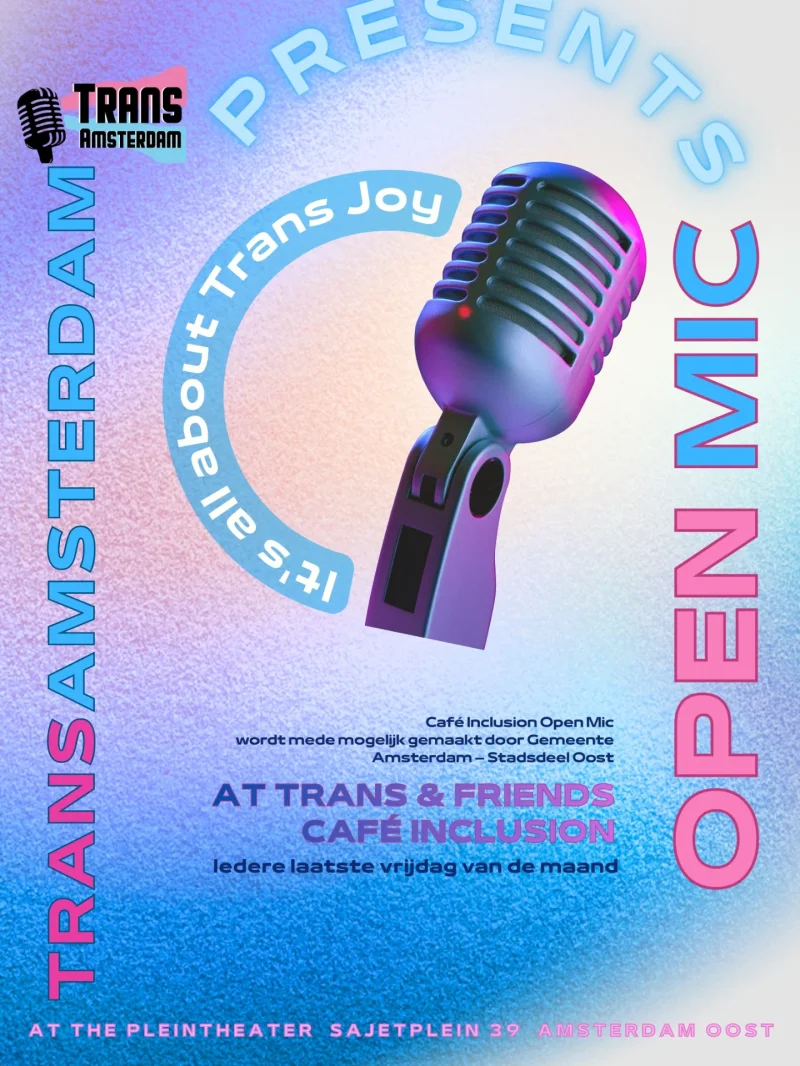 Trans and Friends Café InClusion & Open Mic